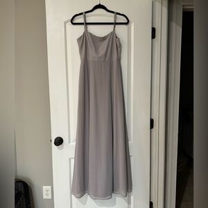 Show me your Mumu - Lauren Tie Maxi dress in the color “dove grey”
